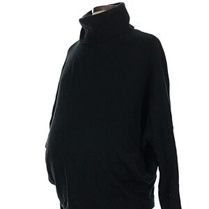 GAP Women's Maternity Classic Black Turtleneck Sweater